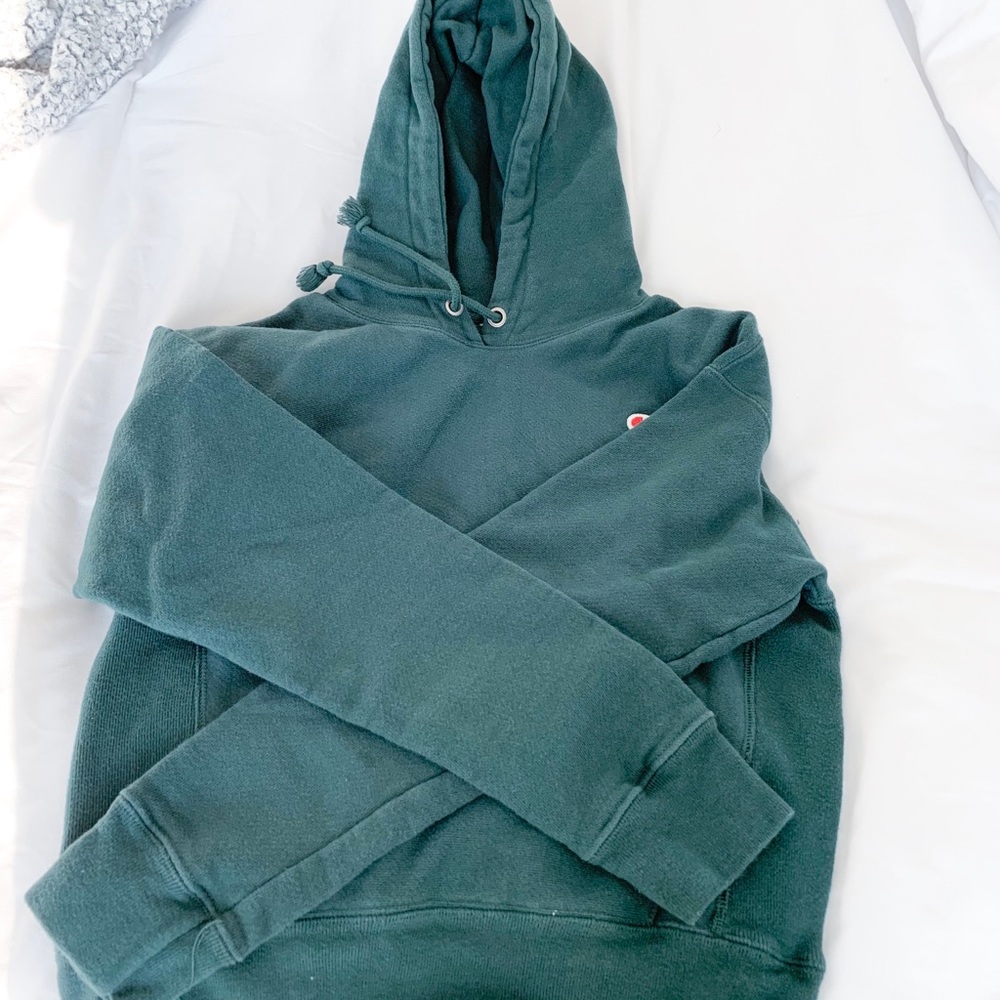 champion green hoodie